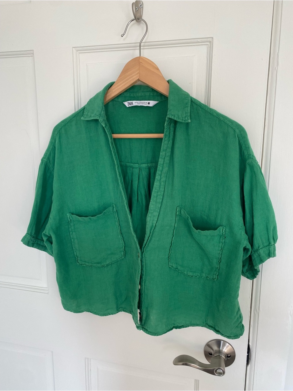 Zara Linen Pocket Shirt